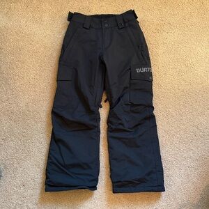 Burton Kids Black Waterproof Snow Pants Size Small